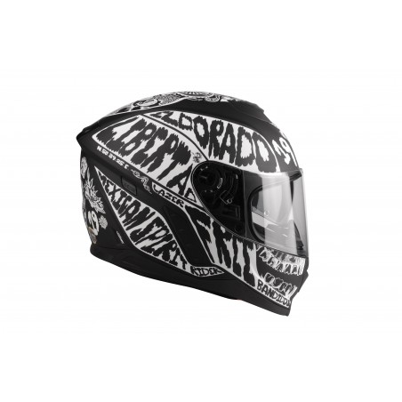 Kask Motocyklowy LAZER RAFALE Mexicana (kol. Czarny - Fluo) rozm. M