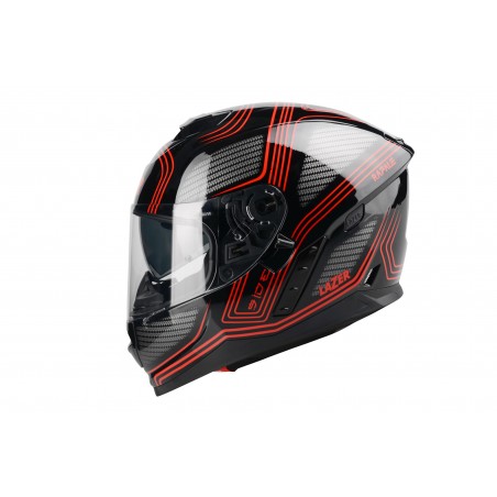 Kask Motocyklowy LAZER RAFALE Darkside (kol. Czarny - Czerwony) rozm. XL