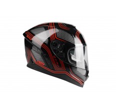 Kask Motocyklowy LAZER RAFALE Darkside (kol. Czarny - Czerwony) rozm. XL