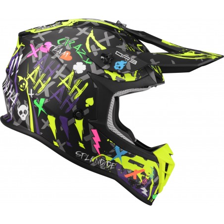 Kask Motocyklowy LAZER OR3 Crazy (kol. Czarny - Multi - Matowy) rozm. L