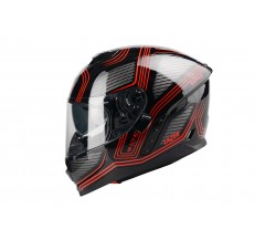Kask Motocyklowy LAZER RAFALE Darkside (kol. Czarny - Czerwony) rozm. M