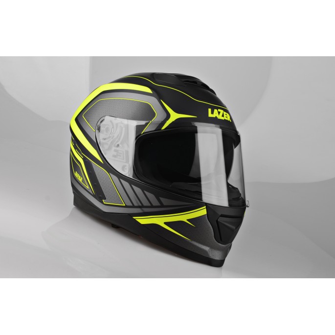 Kask Motocyklowy LAZER RAFALE Hexa (kol. Czarny - Żółty - Matowy) rozm. XS