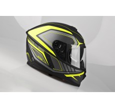 Kask Motocyklowy LAZER RAFALE Hexa (kol. Czarny - Żółty - Matowy) rozm. XS