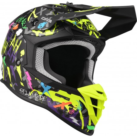 Kask Motocyklowy LAZER OR3 Crazy (kol. Czarny - Multi - Matowy) rozm. XL