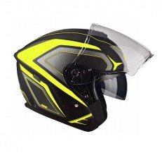 Kask Motocyklowy LAZER TANGO Hexa (kol. Czarny - Żółty - Matowy) rozm. L