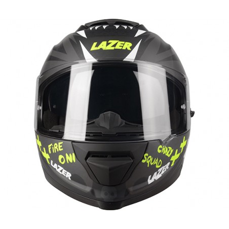 Kask Motocyklowy LAZER RAFALE SR Ride Oni (kol. Czarny - Szary - Żółty Fluo - Matowy) rozm. L