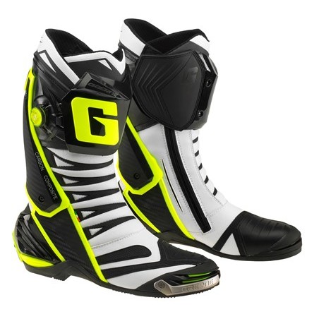 Buty motocyklowe GAERNE GP1 EVO białe czarne żółte rozm. 41