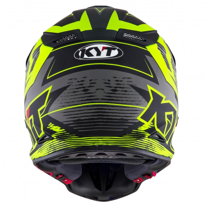 Kask Motocyklowy KYT SKYHAWK DIGGER matowy czarny/żółty - XS