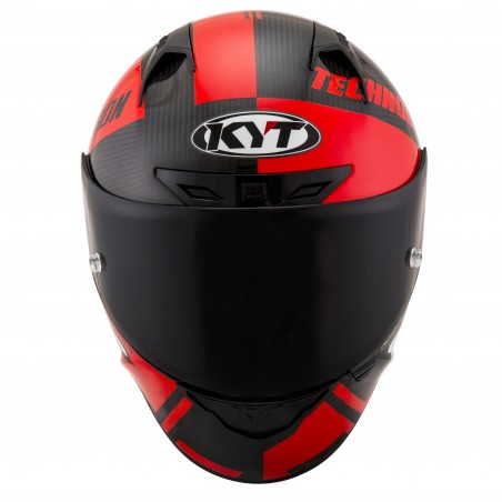 Kask Motocyklowy KYT NX RACE CARBON RACE-D czerwony fluo - L