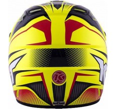 Kask Motocyklowy KYT CROSS OVER POWER czarny / żółty fluo - XS