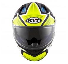 Kask Motocyklowy KYT NF-R ARTWORK żółty/szary - XL