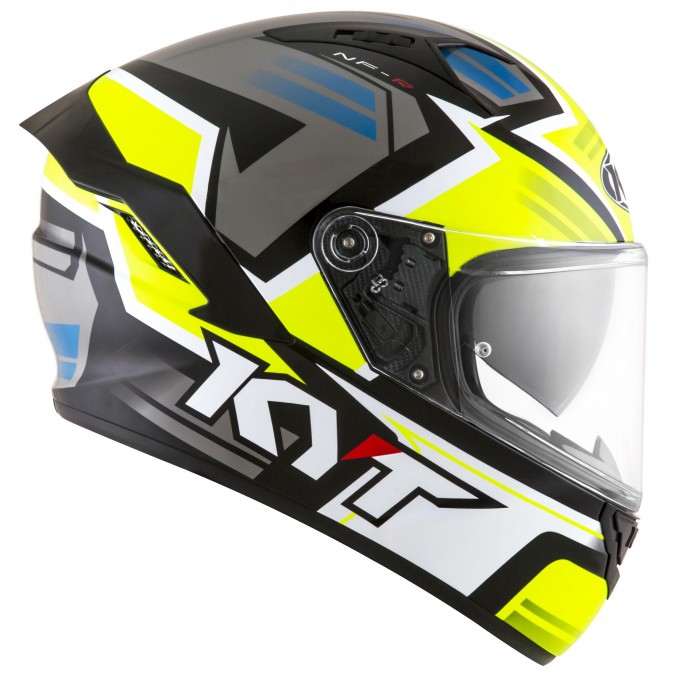 Kask Motocyklowy KYT NF-R ARTWORK żółty/szary - XL