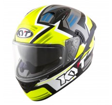 Kask Motocyklowy KYT NF-R ARTWORK żółty/szary - XL