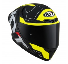 Kask Motocyklowy KYT TT-COURSE ELECTRON matowy czarny/żołty - L