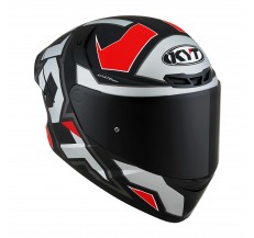 Kask Motocyklowy KYT TT-COURSE ELECTRON matowy szary/czerwony - XL