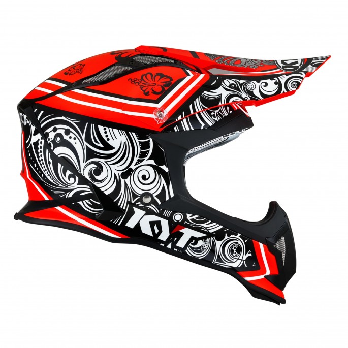Kask Motocyklowy KYT STRIKE EAGLE POTION czerwony - M
