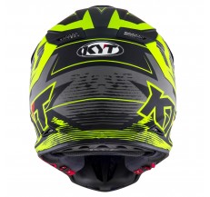 Kask Motocyklowy KYT SKYHAWK DIGGER matowy czarny/żółty  - L