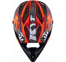 Kask Motocyklowy KYT CROSS OVER POWER czarny / czerwony - S