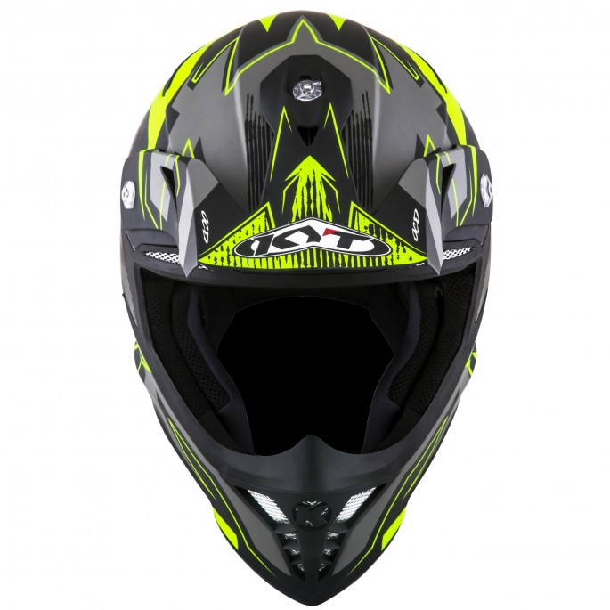 Kask Motocyklowy KYT SKYHAWK DIGGER matowy czarny/żółty - XL