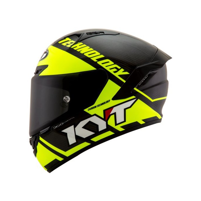 Kask Motocyklowy KYT NX RACE CARBON RACE-D żółty fluo - S