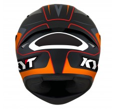 Kask Motocyklowy KYT TT-COURSE OVERTECH czarny/pomarańczowy - L