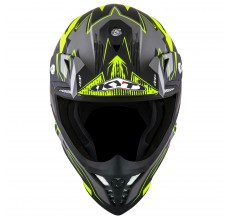 Kask Motocyklowy KYT SKYHAWK DIGGER matowy czarny/żółty - S