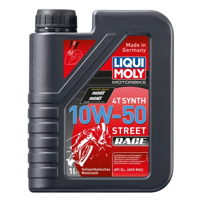 LIQUI MOLY Olej silnikowy syntetyczny do motocykli 10W50 Race 4T 1 litr