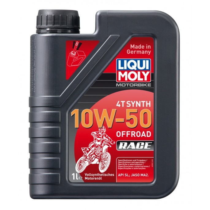 LIQUI MOLY Olej silnikowy syntetyczny do motocykli 10W50 Offroad Race 4T 1 litr