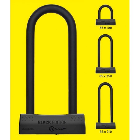 AUVRAY zapięcie U-LOCK BLACK EDITION - 85X100  (klasa S.R.A.)