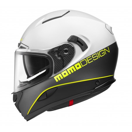 Kask Motocyklowy MOMO HORNET (White / Grey Asphalt / Yellow Fluo/ Yellow Fluo) rozm. L