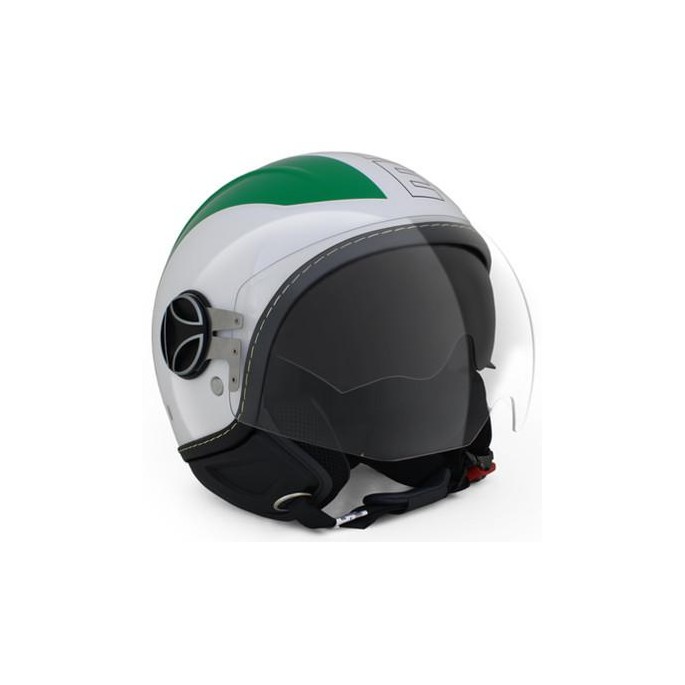 Kask Motocyklowy MOMO AVIO PRO (Green/White/Red / Black Outline) rozm. ML
