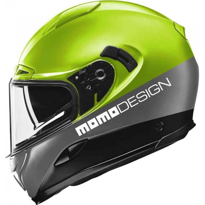Kask Motocyklowy MOMO HORNET (Yellow Fluo / Silver / Black / White) rozm. M