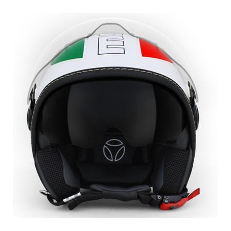 Kask Motocyklowy MOMO AVIO PRO (Green/White/Red / Black Outline) rozm. XS